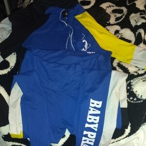 Baby Phat Blue and Yellow Activewear Set